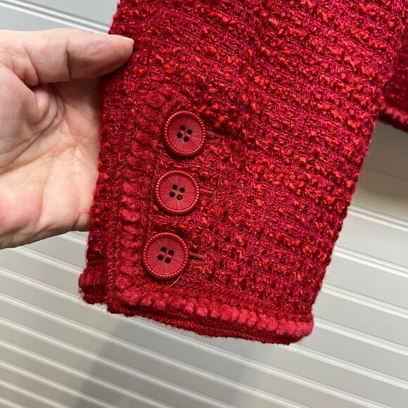 Pendleton Wool Blend Fully Lined Button Front Blazer Size 14 - Picture 7 of 12